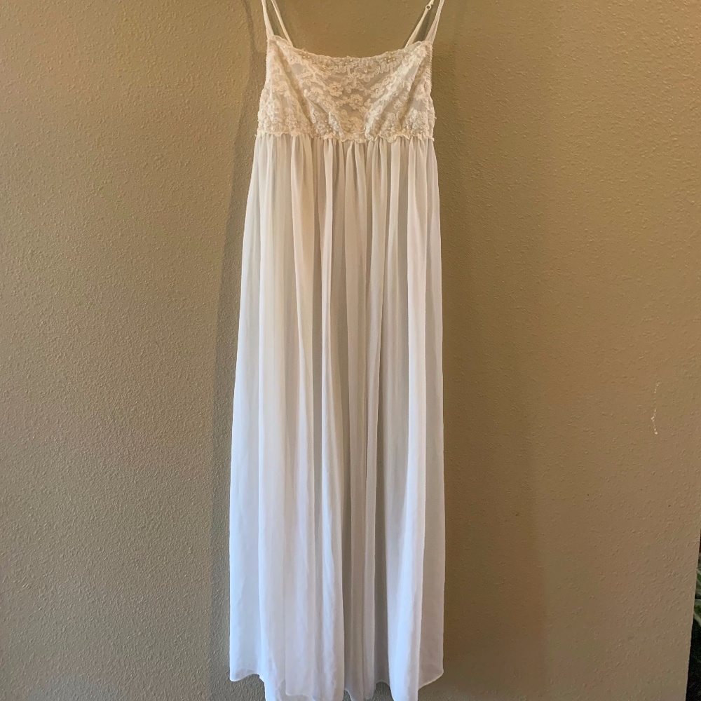 White Sexy Long lace with beads Lingerie by InBloom